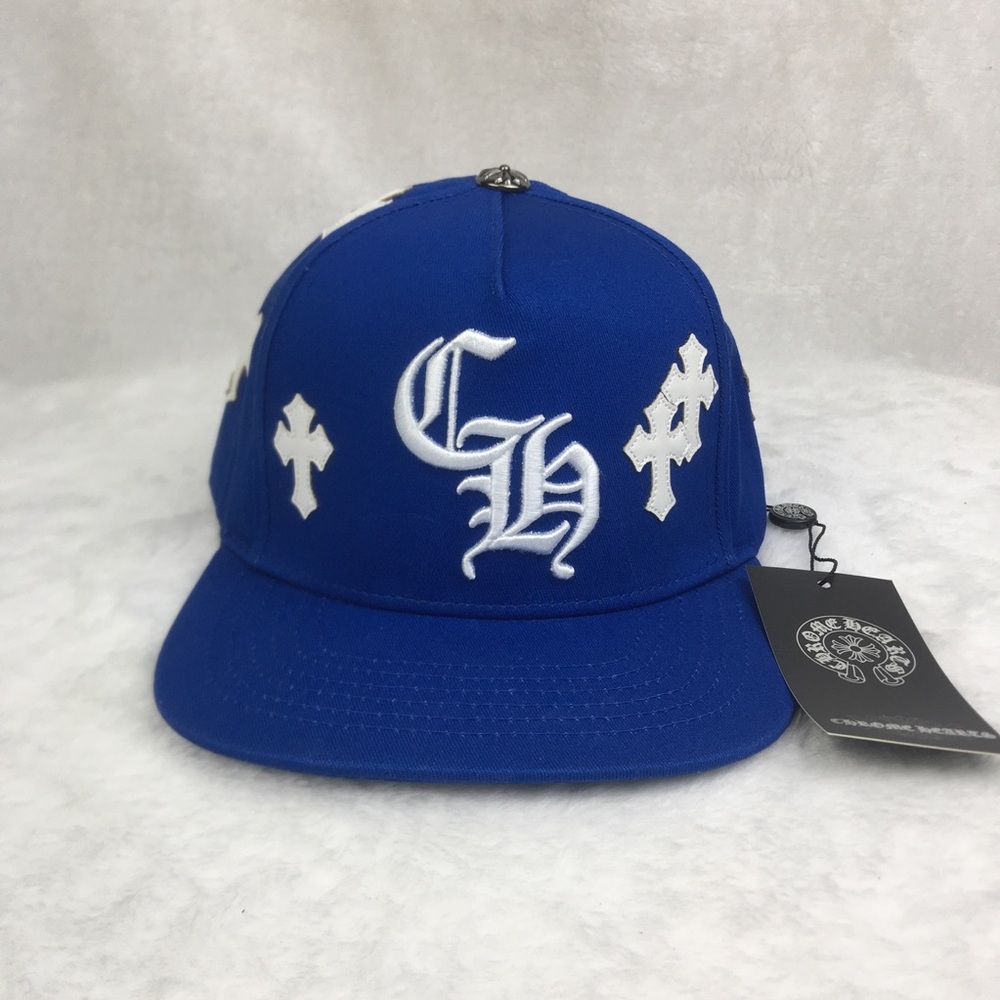 Chrome Hearts Blue and White Hat